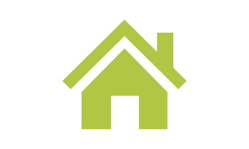 Icon of a home in green