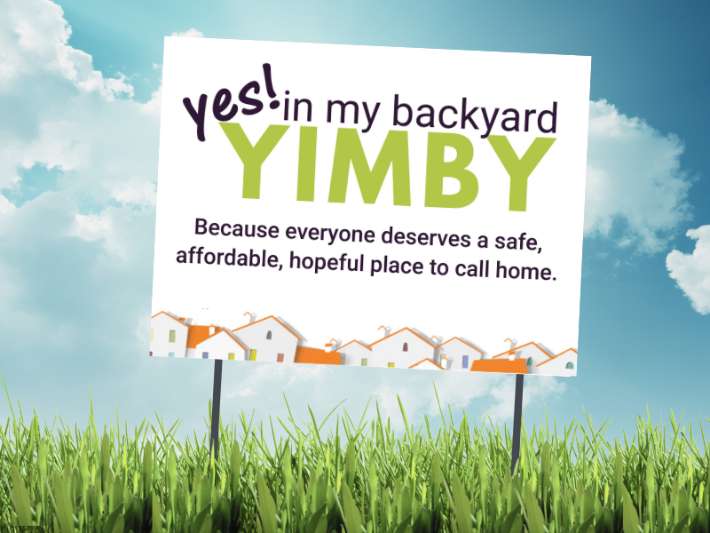 YIMBY Lawn sign graphic